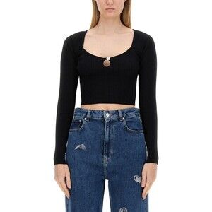 Moschino Ribbed Crop Top - NWT